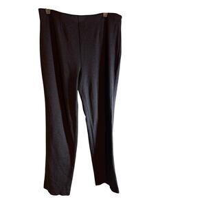 Black Dress Pants Straight Leg Work Trousers Size L